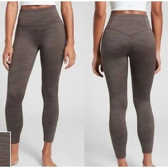 ATHLETA Elation High Rise Space Dye 7/8 Tight in Coffee House - Picture 1 of 11